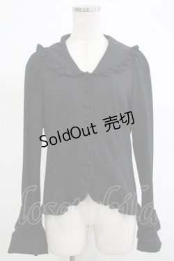 画像1: BPN / クロスセーラーブラウス  ブラック H-25-11-20-055-GO-BL-KB-ZH