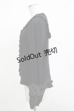 画像2: BPN / クロスセーラーブラウス  ブラック H-25-11-20-055-GO-BL-KB-ZH