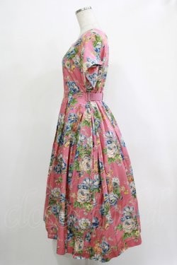 画像2: Jane Marple Dans Le Salon / Flower parlourゴアードドレス  ピンク H-25-11-20-005-JM-OP-KB-ZH