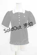 Katie / TENNIS CLUB puff sleeve shirt S ブラック H-25-11-20-064-LO-TO-KB-ZH