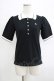 画像1: Katie / TENNIS CLUB puff sleeve shirt S ブラック H-25-11-20-064-LO-TO-KB-ZH (1)