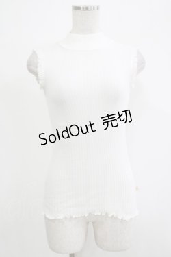 画像1: Katie / UNDER PRETTIES bottle neck no sleeve  OFF WHITE H-25-11-20-069-LO-TO-KB-ZH
