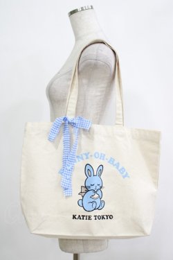 画像1: Katie / OH-BABY canvas tote  BUNNY H-25-11-20-071-LO-BG-KB-ZH