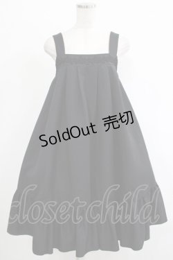 画像1: MIHO MATSUDA / タックジャンパースカート  ブラック H-25-11-20-007-GO-OP-KB-ZH