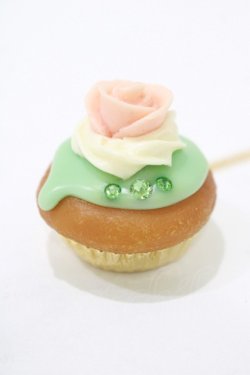 画像1: Q-pot. / Rose CupCake　ネックレス  ミント H-25-11-20-073-QP-AC-KB-ZH
