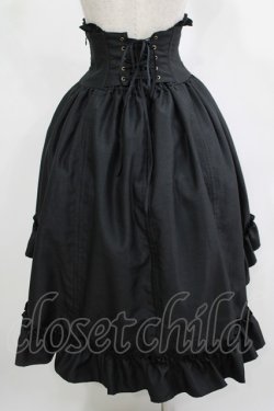 画像3: ATELIER PIERROT / Fishtail Mini Corset Skirt  ブラック H-25-11-20-010-EL-SK-KB-ZH