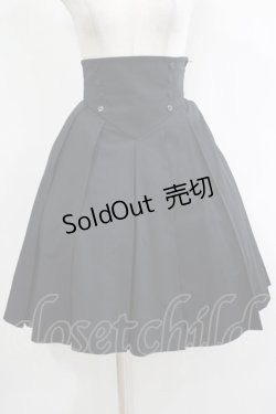 画像1: ATELIER BOZ / プリーツハイウエストスカート  ブラック H-25-11-20-011-EL-SK-KB-ZH