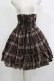 画像1: ATELIER PIERROT / チェックフリルコルセットスカート  ブラウン H-25-11-20-002-EL-SK-KB-ZH (1)