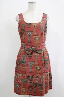 画像1: Jane Marple / Venetian glassゴブランジャンパースカート  ボルドー H-25-11-20-018-JM-OP-KB-ZH