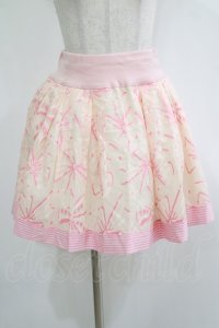 Jane Marple / リボンレースミニスカート  ピンク H-25-11-20-019-JM-SK-KB-ZT484