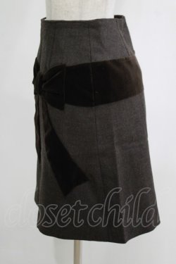 画像2: Jane Marple / ベルベットリボンスカート  ブラウン H-25-11-20-020-JM-SK-KB-ZH