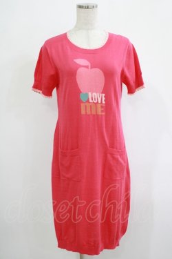画像1: Jane Marple / LOVE meニットワンピース  ピンク H-25-11-20-023-JM-OP-KB-ZH