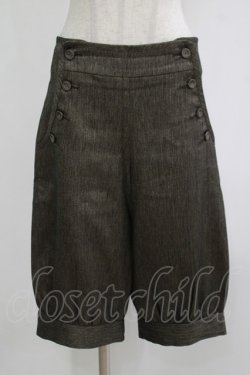 画像1: Jane Marple / ヘリンボーンハーフパンツ  ブラウン H-25-11-20-024-JM-PA-KB-ZH