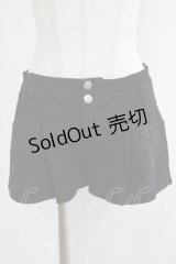 Ozz Croce / 刺繍ショートパンツ  ブラック H-25-11-20-025-OO-PA-KB-ZH