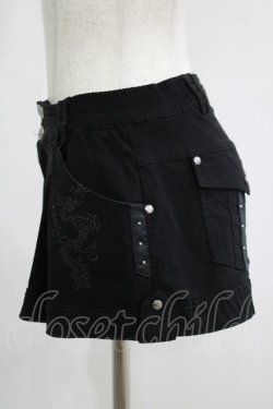画像2: Ozz Croce / 刺繍ショートパンツ  ブラック H-25-11-20-025-OO-PA-KB-ZH