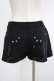 画像3: Ozz Croce / 刺繍ショートパンツ  ブラック H-25-11-20-025-OO-PA-KB-ZH (3)
