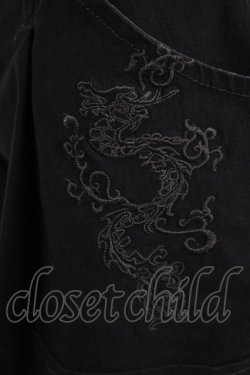 画像5: Ozz Croce / 刺繍ショートパンツ  ブラック H-25-11-20-025-OO-PA-KB-ZH