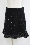 Emily Temple cute / ローズドットウールスカート  黒 H-25-11-21-1027-ET-SK-KB-ZH