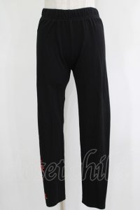 NieR Clothing / プリントレギンスパンツ  黒 H-25-11-21-1029-PU-PA-KB-ZH