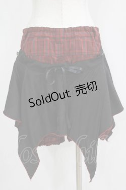 画像3: ALGONQUINS / フラップ付きチェックパンツ  赤×黒 H-25-11-21-1031-AL-PA-KB-ZH