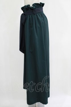 画像2: Qutie Frash / ハイウエストワイドパンツ  グリーン H-25-11-21-1032-QU-PA-KB-ZH