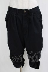 GADGET GROW / ギャザーハーフパンツ  ブラック H-25-11-21-1033-GO-PA-KB-ZH