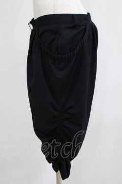 画像2: GADGET GROW / ギャザーハーフパンツ  ブラック H-25-11-21-1033-GO-PA-KB-ZH