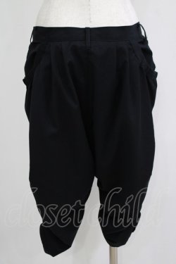 画像3: GADGET GROW / ギャザーハーフパンツ  ブラック H-25-11-21-1033-GO-PA-KB-ZH