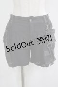 Ozz Croce / サイド刺繍ショートパンツ  グレー H-25-11-21-1035-OO-PA-KB-ZH