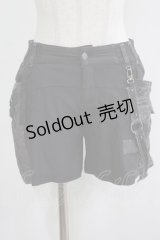 Ozz Croce / サイド刺繍ショートパンツ  グレー H-25-11-21-1035-OO-PA-KB-ZH