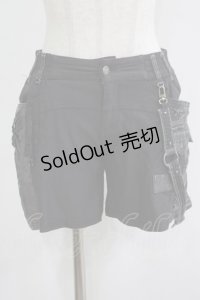 Ozz Croce / サイド刺繍ショートパンツ  グレー H-25-11-21-1035-OO-PA-KB-ZH