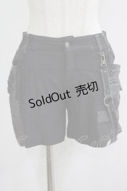 画像1: Ozz Croce / サイド刺繍ショートパンツ  グレー H-25-11-21-1035-OO-PA-KB-ZH