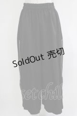 NieR Clothing / 2WAY SIDE ZIP WIDE PANTS  ブラック H-25-11-21-1037-PU-PA-KB-ZH