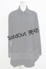 Deorart / ストライプロングシャツ L ネイビー H-25-11-21-1041-PU-BL-KB-ZH