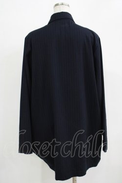 画像3: Deorart / ストライプロングシャツ L ネイビー H-25-11-21-1041-PU-BL-KB-ZH