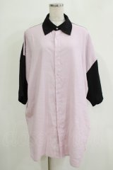 Deorart / 切替ボーリングシャツ M ラベンダーピンク H-25-11-21-1042-PU-BL-KB-ZT347