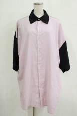 画像1: 【SALE】Deorart / 切替ボーリングシャツ M ラベンダーピンク H-25-11-21-1042-PU-BL-KB-ZT347 (1)