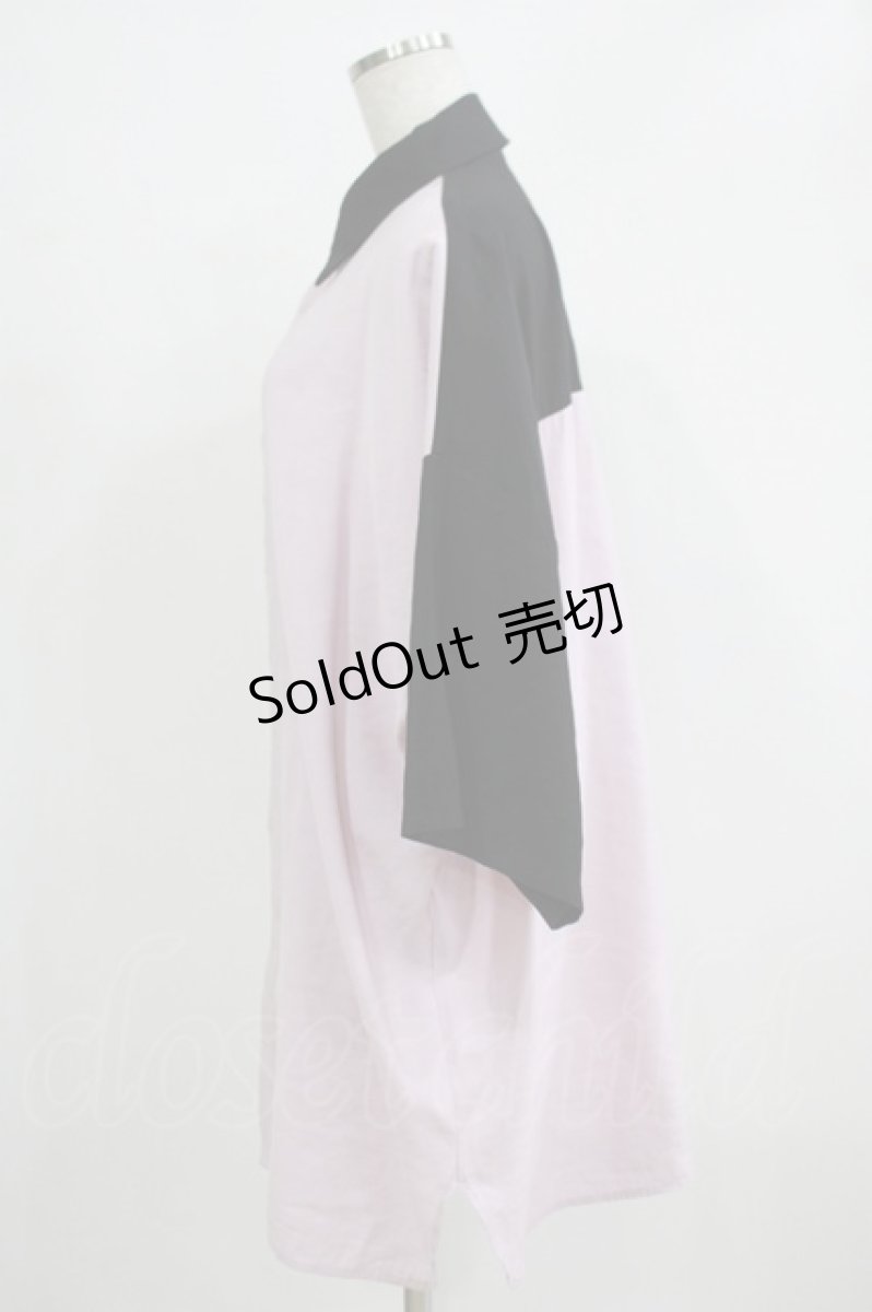 画像2: 【SALE】Deorart / 切替ボーリングシャツ M ラベンダーピンク H-25-11-21-1042-PU-BL-KB-ZT347 (2)