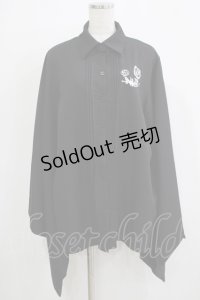 NieR Clothing / 着物風袖シャツ  ブラック H-25-11-21-1043-PU-BL-KB-ZH