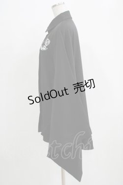 画像2: NieR Clothing / 着物風袖シャツ  ブラック H-25-11-21-1043-PU-BL-KB-ZH