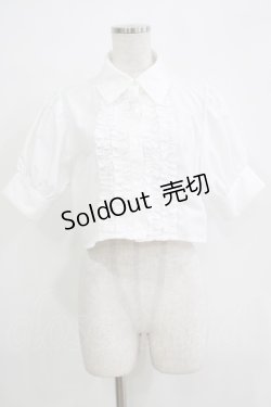 画像1: 【SALE】jouetie / フリルブラウス  オフ H-25-11-21-1045-EL-BL-NS-ZT347