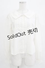 Emily Temple cute / プラッターカラーブラウス M アイボリー H-25-11-21-1047-ET-TO-KB-ZH