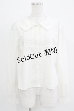 画像1: Emily Temple cute / プラッターカラーブラウス M アイボリー H-25-11-21-1047-ET-TO-KB-ZH