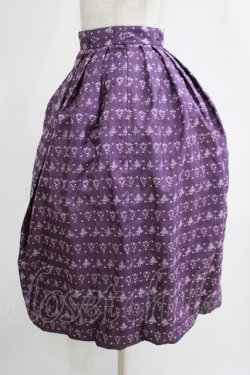 画像2: Jane Marple Dans Le Salon / グリッタージャガードスカート M パープル H-25-11-21-1005-JM-SK-KB-ZH