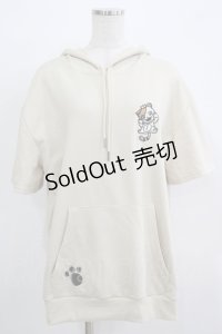 NieR Clothing / 半袖プルパーカー  ベージュ(ミケ) H-25-11-21-1049-PU-TO-KB-ZH