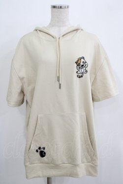 画像1: NieR Clothing / 半袖プルパーカー  ベージュ(ミケ) H-25-11-21-1049-PU-TO-KB-ZH