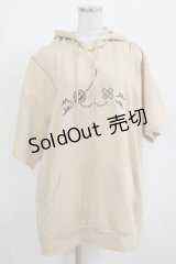 NieR Clothing / オフショルプルパーカー  ベージュ(ミケ) H-25-11-21-1050-PU-TO-KB-ZH