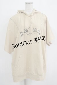 NieR Clothing / オフショルプルパーカー  ベージュ(ミケ) H-25-11-21-1050-PU-TO-KB-ZH