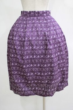 画像3: Jane Marple Dans Le Salon / グリッタージャガードスカート M パープル H-25-11-21-1005-JM-SK-KB-ZH