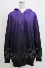 NieR Clothing / ロゴ刺繍プルパーカー  パープル H-25-11-21-1051-PU-TO-KB-ZH